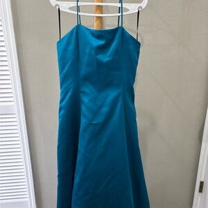 Jessica McClintock Teal Blue Dress